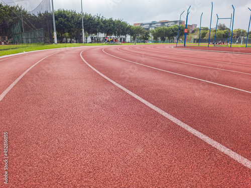 Close up of track and field of National Taiwan University