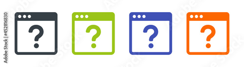 FAQ frequently asked questions on website icon.