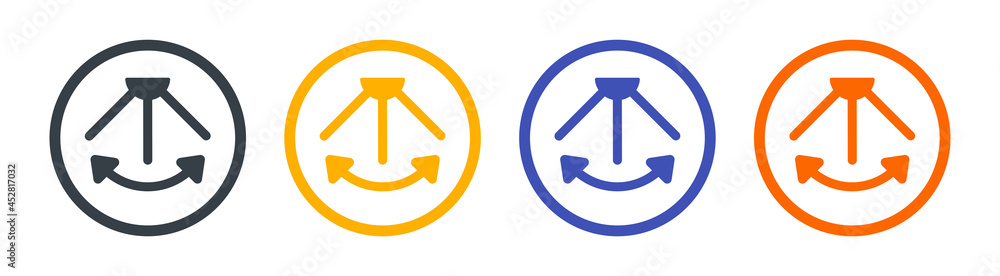 Oscillation icon vector illustration. Oscillation icon vector illustration.