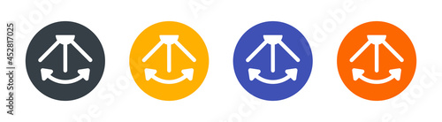 Swing, oscillate icon set. Vector illustration