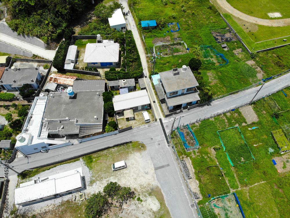 沖縄県島尻郡座間味村の慶良間諸島の阿嘉島をドローンで撮影した空撮写真 Aerial view of Aka Island in the Kerama Islands, Zamami Village, Shimajiri County, Okinawa Prefecture, taken with a drone. 沖縄県島尻郡座間味村の慶良間諸島の阿嘉島をドローンで撮影した空撮写真 Aerial view of Aka Island in the Kerama Islands, Zamami Village, Shimajiri County, Okinawa Prefecture, taken with a drone.