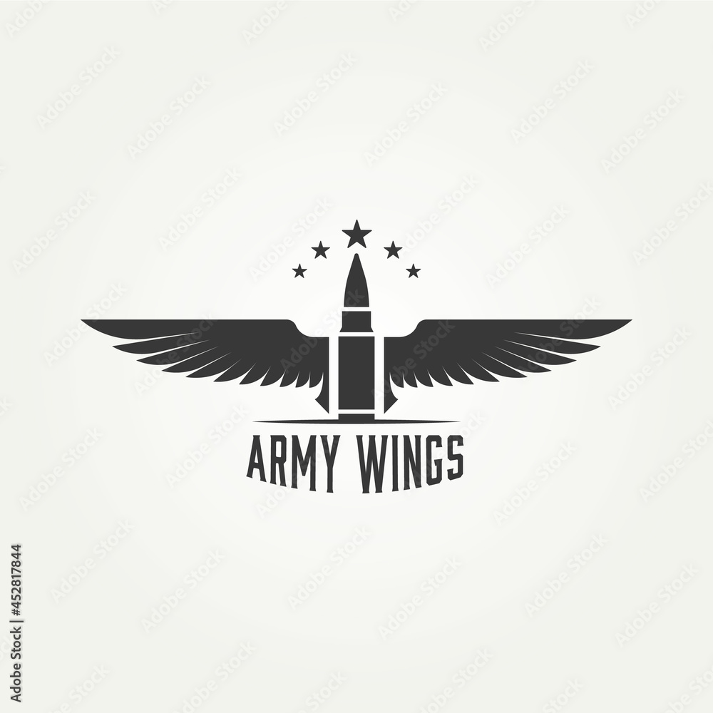 Stand tall with our strong and proud army logo design. This bold  illustration is perfect for military and patriotic brands. 23367908 Vector  Art at Vecteezy