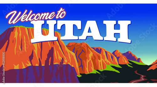 Welcome to Utah with beautiful mountain views