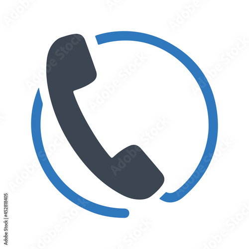 Business call icon. Vector and glyph