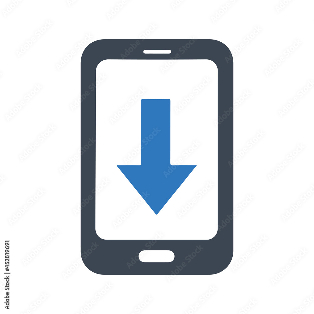 Download icon. Vector and glyph Download icon. Vector and glyph
