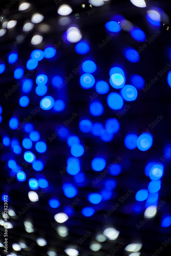 Blurred lights bokeh at night. Blurred lights bokeh at night.