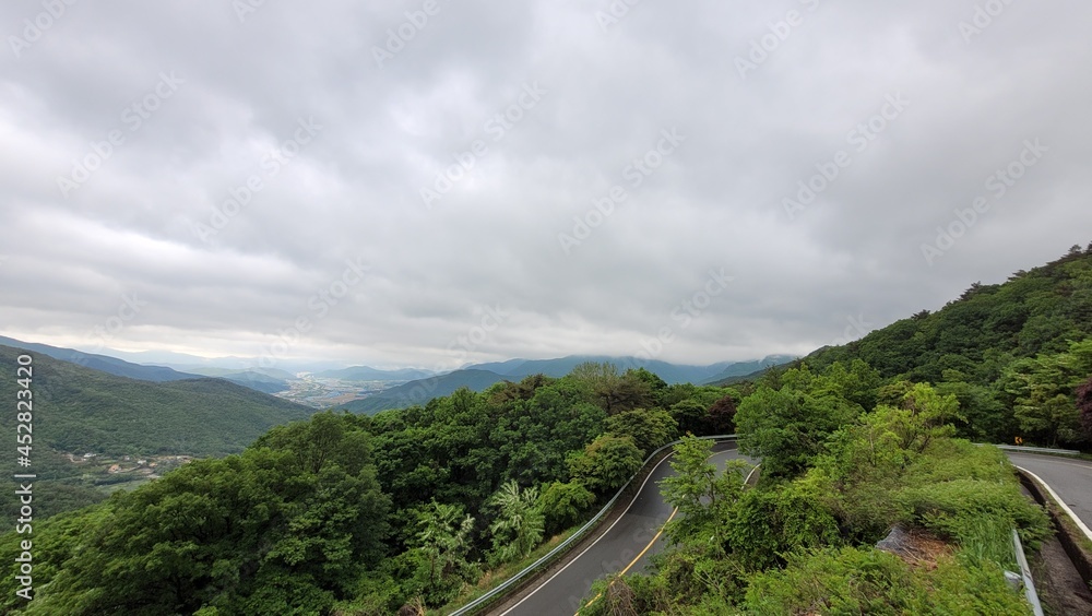 nice mountain scenery in Korea