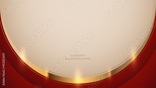 Red and golden luxury abstract background