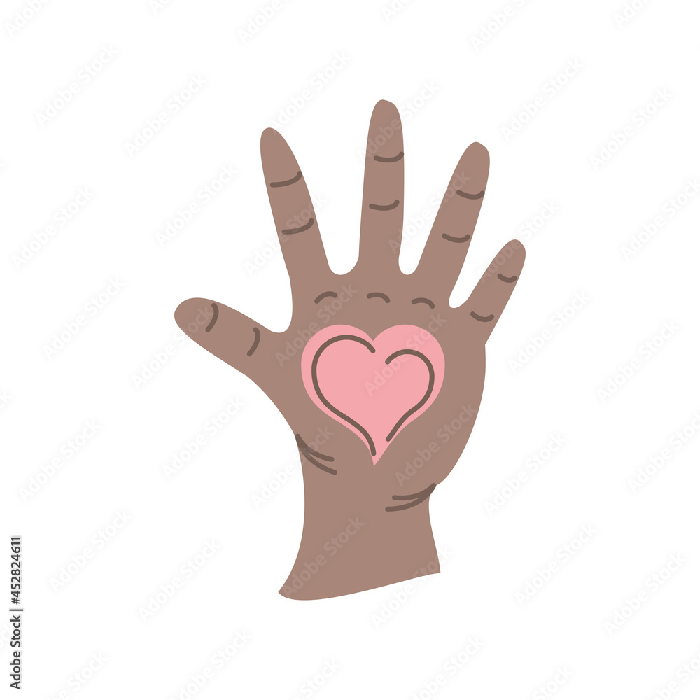 Obraz premium hand with heart