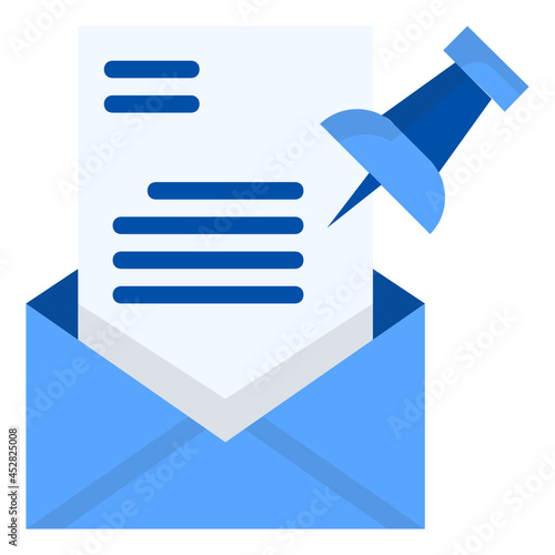 pinned flat icon
