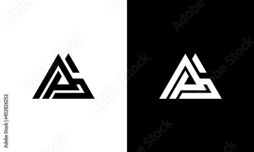 Triangle with Initial Letter PG GP or PAG Logo Design Inspiration