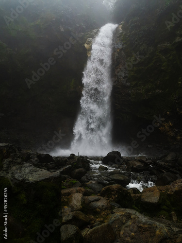 waterfall in the mountains