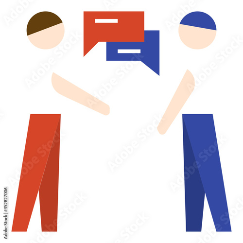 conversation flat icon