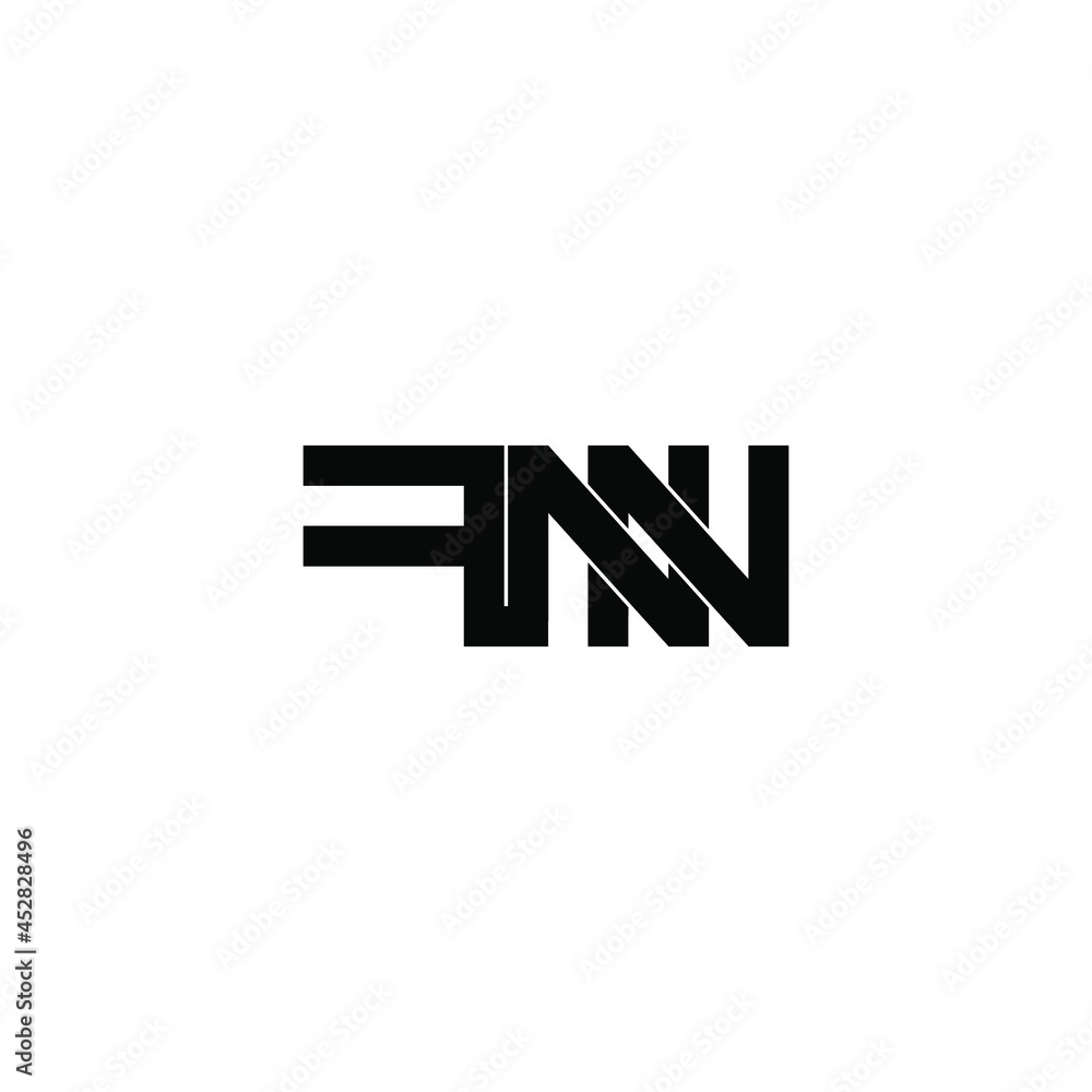 fnn initial letter monogram logo design fnn initial letter monogram logo design