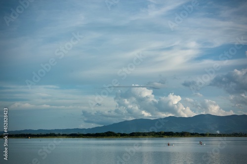 lake and clouds