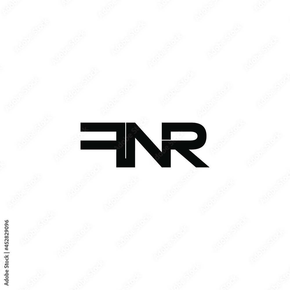 fnr initial letter monogram logo design fnr initial letter monogram logo design