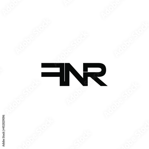 fnr initial letter monogram logo design © ahmad ayub prayitno