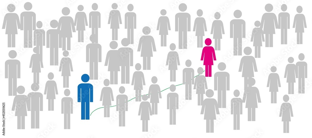 Fans, spectators, the crowd. A positive picture. Abstract. People are isolated figures on a white background. Find your soul mate destiny. Fans, spectators, the crowd. A positive picture. Abstract. People are isolated figures on a white background. Find your soul mate destiny.