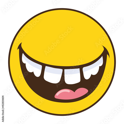 smiley teeth and tongue