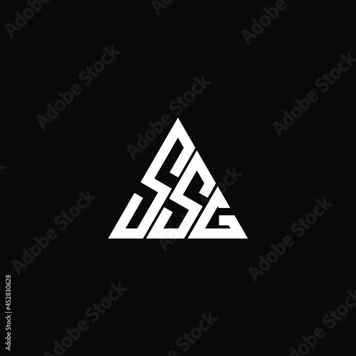 SSG letter logo creative design. SSG unique design photo
