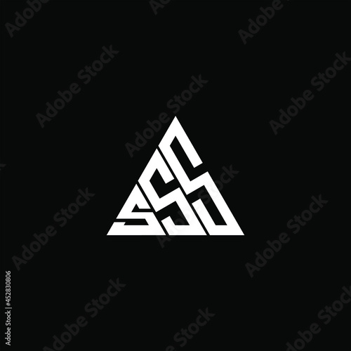 SSS letter logo creative design. SSS unique design