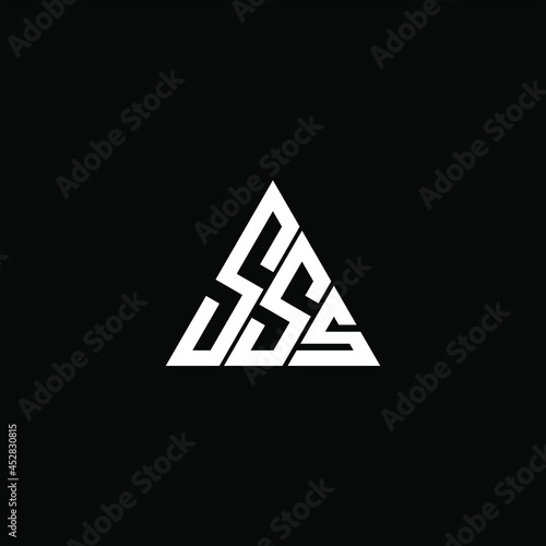 SSS letter logo creative design. SSS unique design