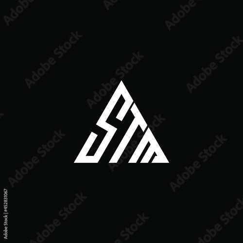 STM letter logo creative design. STM unique design photo