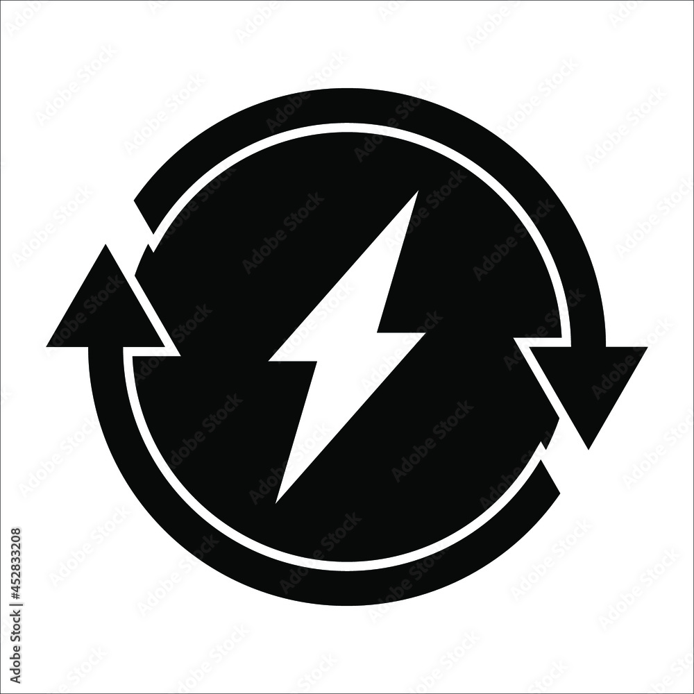 Renewable energy vector icon illustration on white background. color editable Renewable energy vector icon illustration on white background. color editable