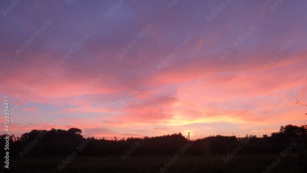 Fototapeta premium sunset in the mountains