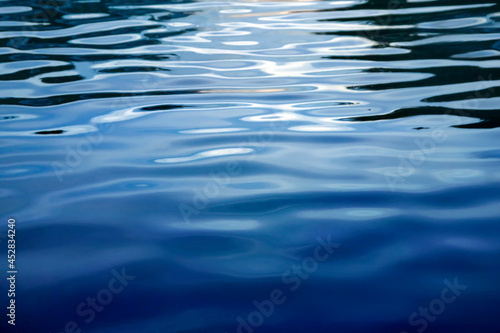 Blue rippled water background