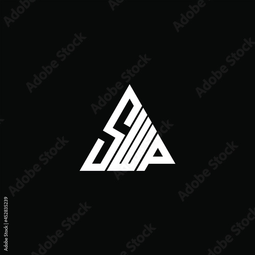 SWP letter logo creative design. SWP unique design photo