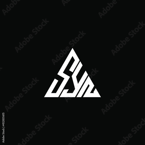 SYN letter logo creative design. SYN unique design
