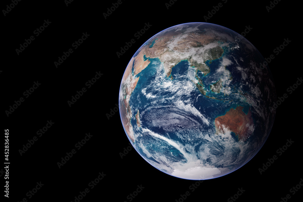 Planet Earth, on a dark background. Elements of this image were furnished by NASA. Planet Earth, on a dark background. Elements of this image were furnished by NASA.