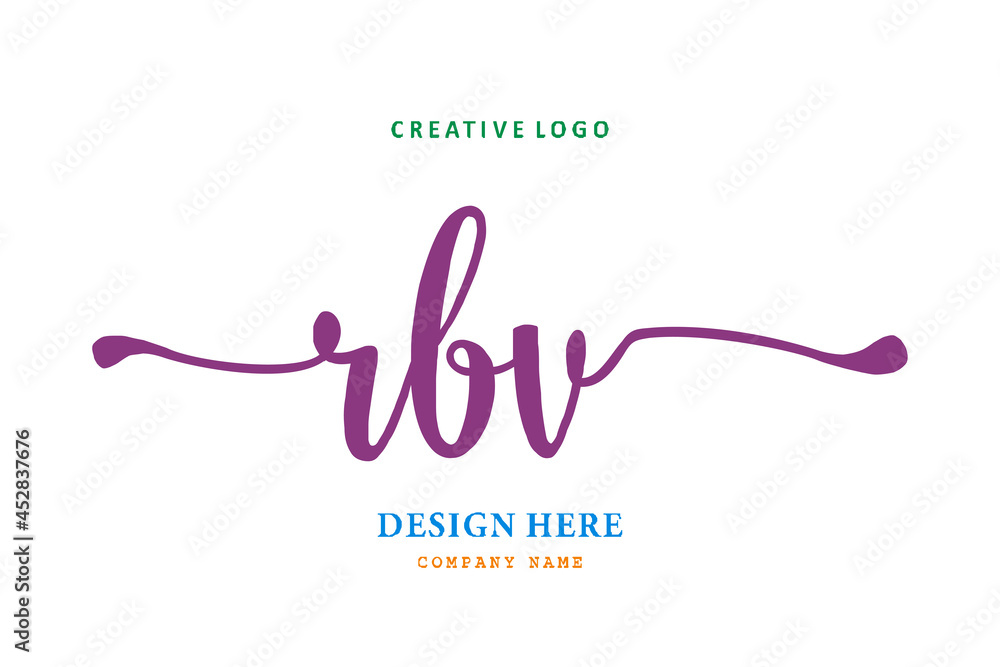 RBV lettering logo is simple, easy to understand and authoritative RBV lettering logo is simple, easy to understand and authoritative