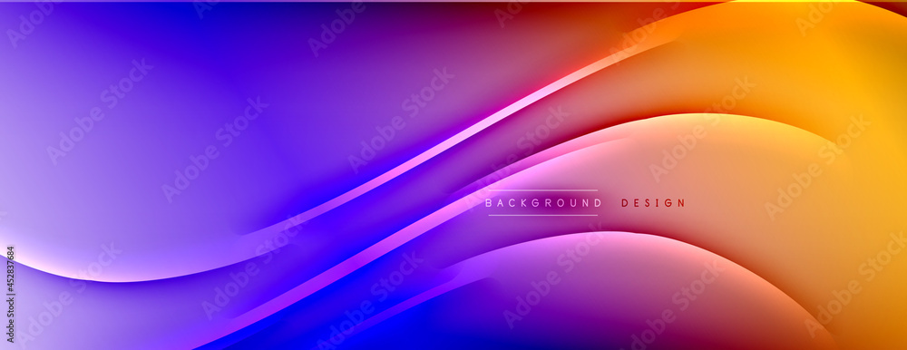 Abstract background - lines composition created with lights and shadows. Technology or business digital template. Trendy simple fluid color gradient abstract background with dynamic Abstract background - lines composition created with lights and shadows. Technology or business digital template. Trendy simple fluid color gradient abstract background with dynamic