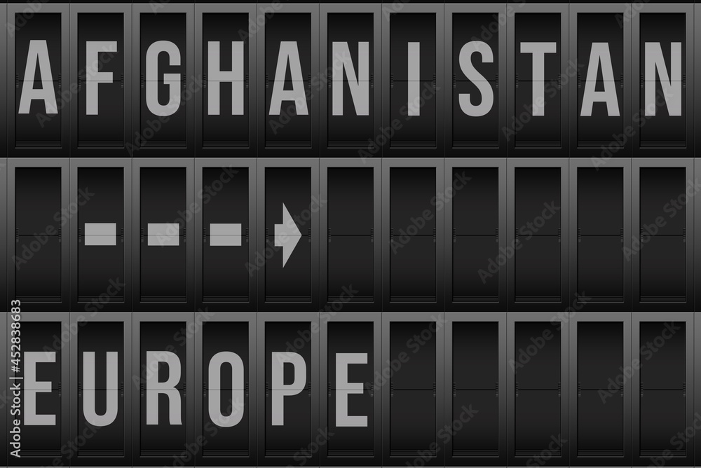 Flughafen und Reise vom Afghanistan nach Europa Flughafen und Reise vom Afghanistan nach Europa