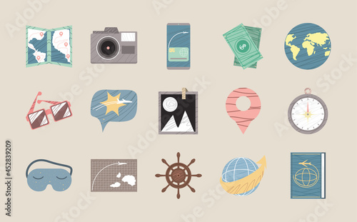 icons set of travel