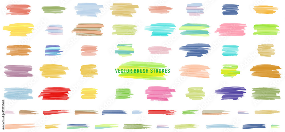 hand drawn watercolor brush strokes background set hand drawn watercolor brush strokes background set
