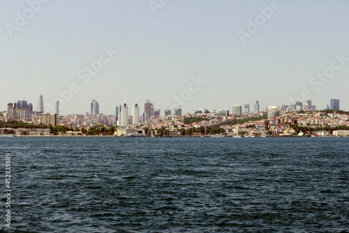 The city of Istanbul with the Bosporus in the foreground