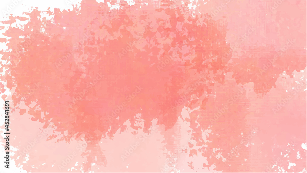 Fototapeta premium Pink watercolor background for your design, watercolor background concept, vector.