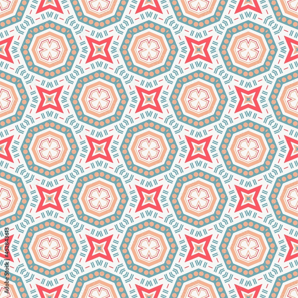 Modern seamless ornament. Abstract pattern shape design ready for print