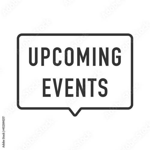 Upcoming Events signs