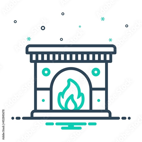 Mix icon for fireplace