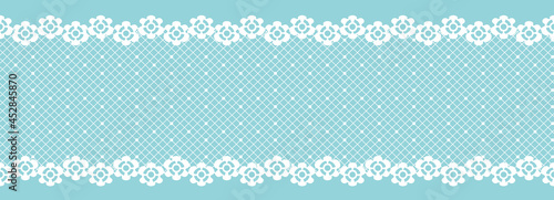 レースリボン。シームレス・ベクター素材。