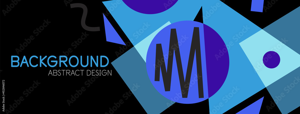 Abstract background. Blocks, lines, triangles, circles composition. Techno or business concept for wallpaper, banner, background, landing page Abstract background. Blocks, lines, triangles, circles composition. Techno or business concept for wallpaper, banner, background, landing page