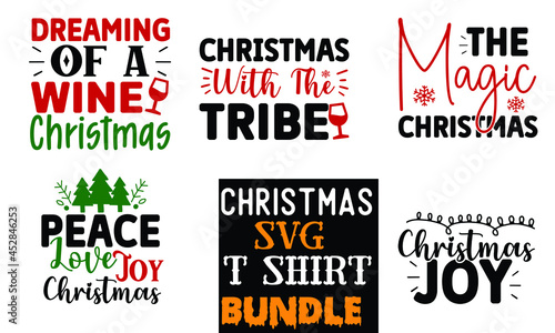 New Christmas SVG T shirt Bundle