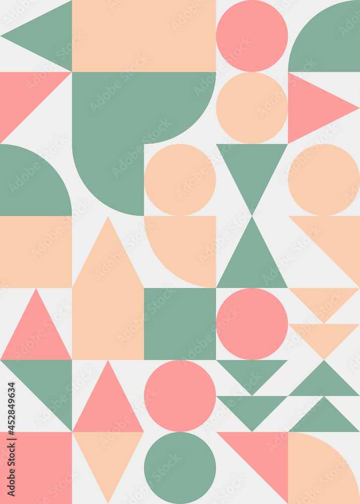 Abstract Geometric Pattern generative computational art illustration