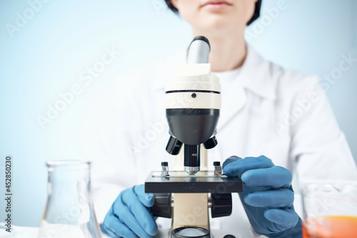 laboratory research microscope chemical solution science analyzes