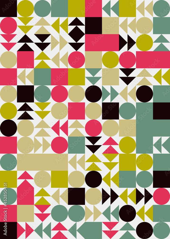 Abstract Geometric Pattern generative computational art illustration Abstract Geometric Pattern generative computational art illustration