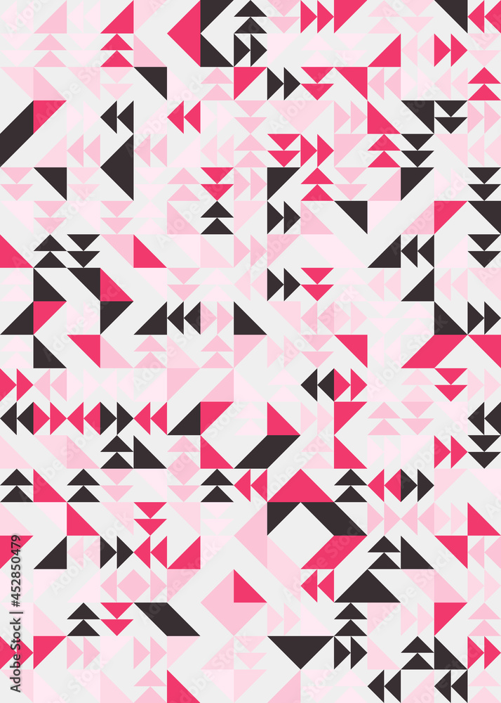 Fototapeta premium Abstract Geometric Pattern generative computational art illustration